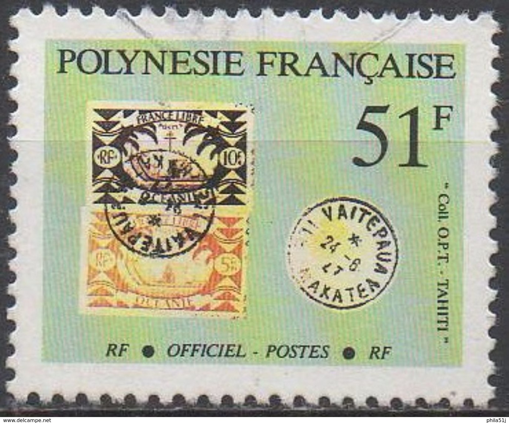 POLYNESIE  FRANCAISE  SERVICE   N°26__OBL VOIR SCAN - Dienstmarken