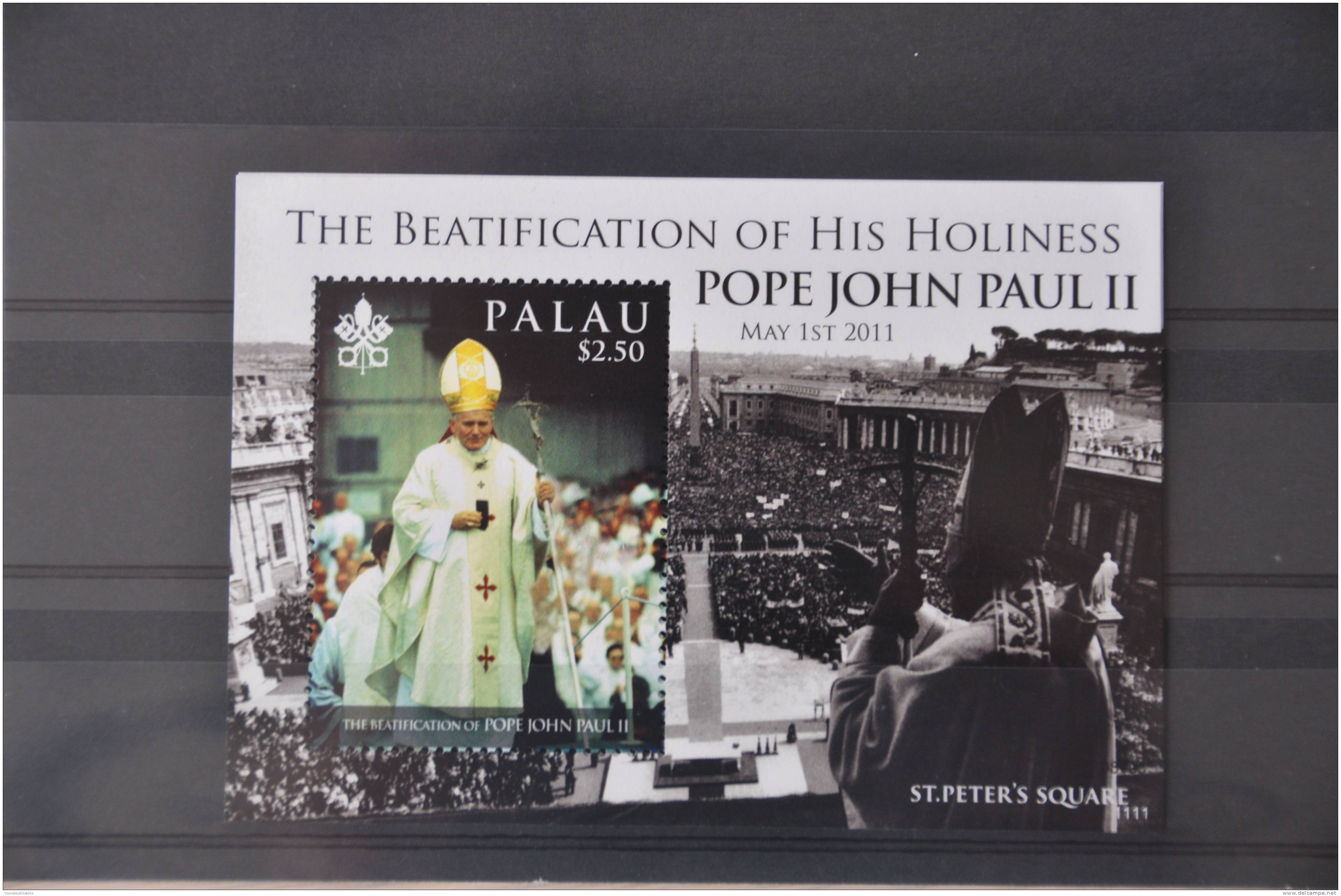 B 231 ++ PALAU 2011 BEATIFICATION POP JOHN. PAUL 2 MNH ** - Palau