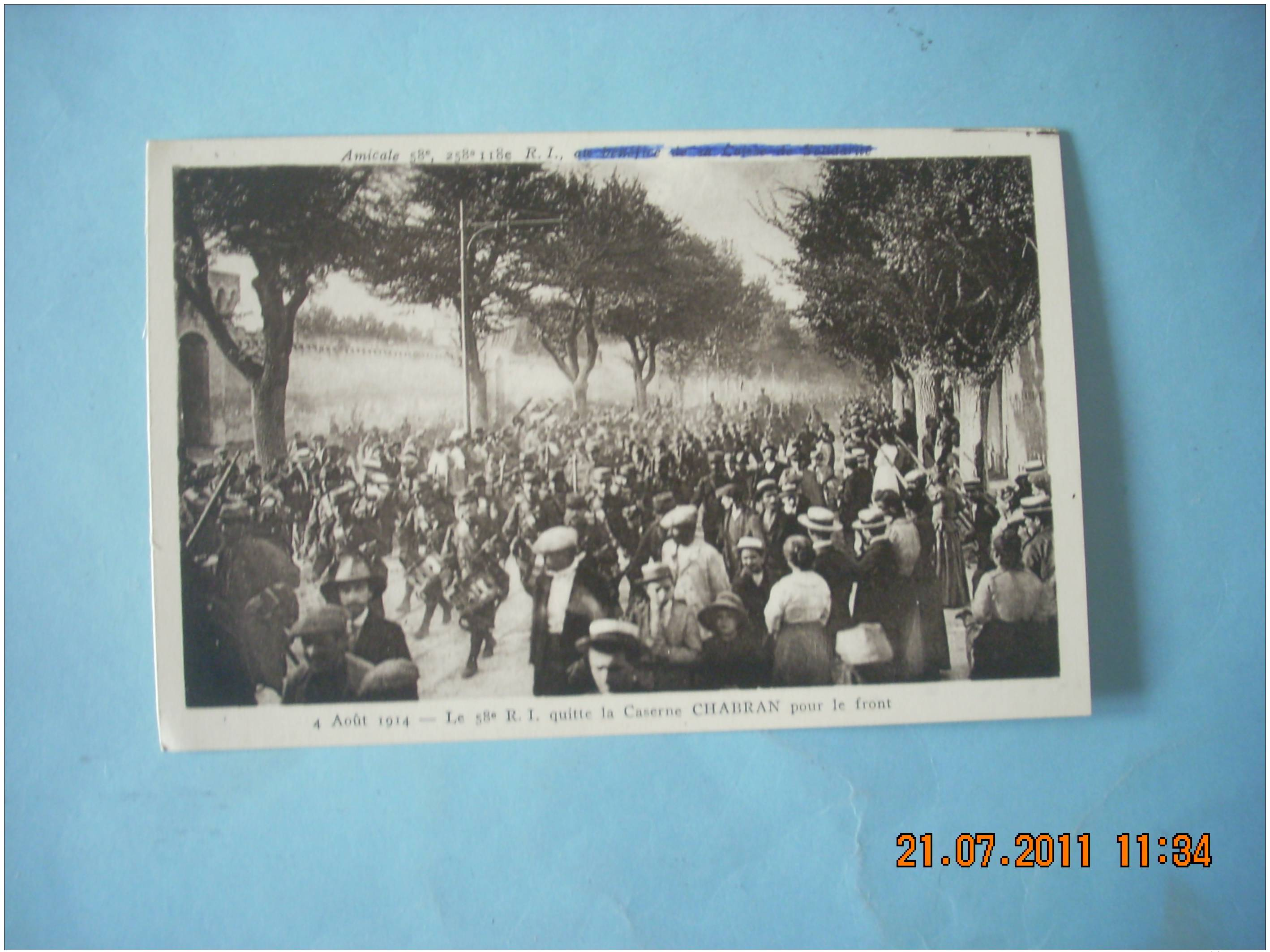 AVIGNON  CASERNE CHABRAN  LE 38 Ieme  REGIMENT D INFANTERIE  AMICALE - Avignon