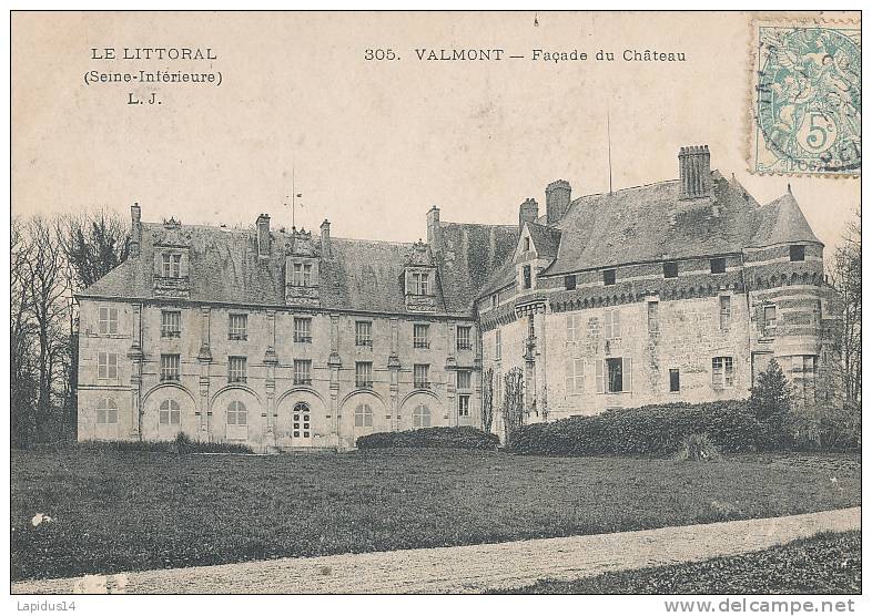 AA 237 / C P A - VALMONT  (76) FACADE DU CHATEAU - Valmont