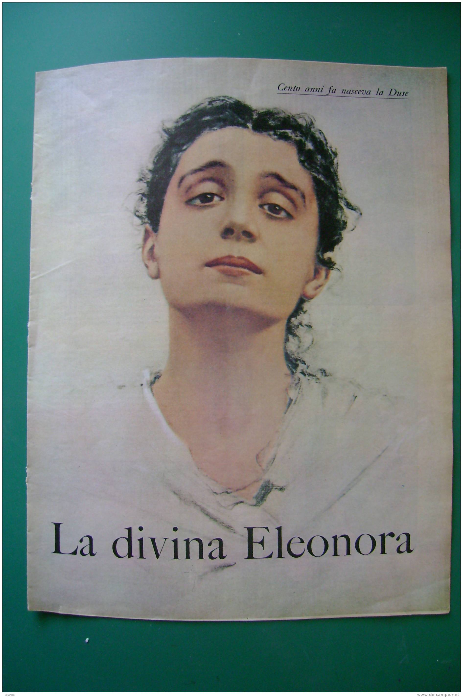 PDZ/38 Inserto Rivista EPOCA Anni ´50 - LA DIVINA ELEONORA DUSE/ATTRICE CINEMA - Kino