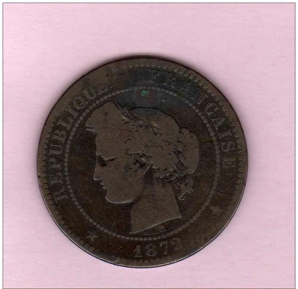 10 CENTIMES CERES 1872 A (7) - Otros & Sin Clasificación