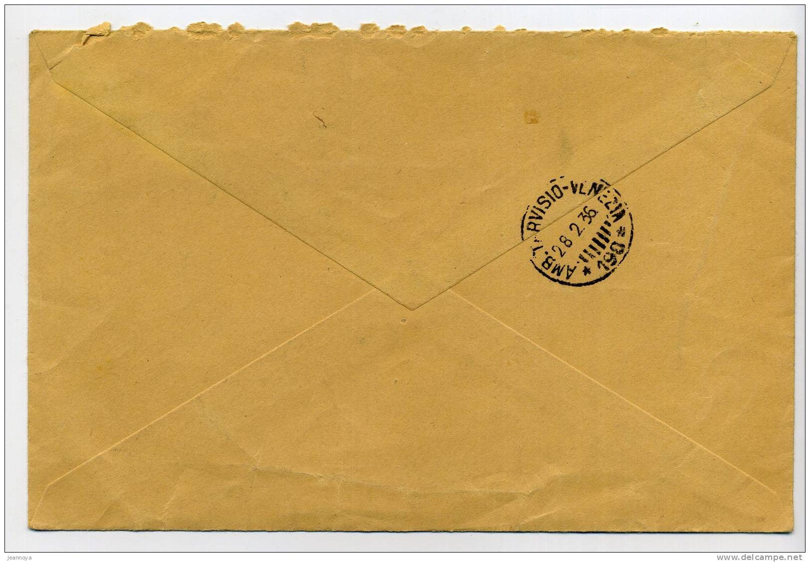 POLOGNE - N° 343A PAIRE, SUR LR OBL. WARSZAWA LE 27/2/36 POUR ROME - TB - Covers & Documents