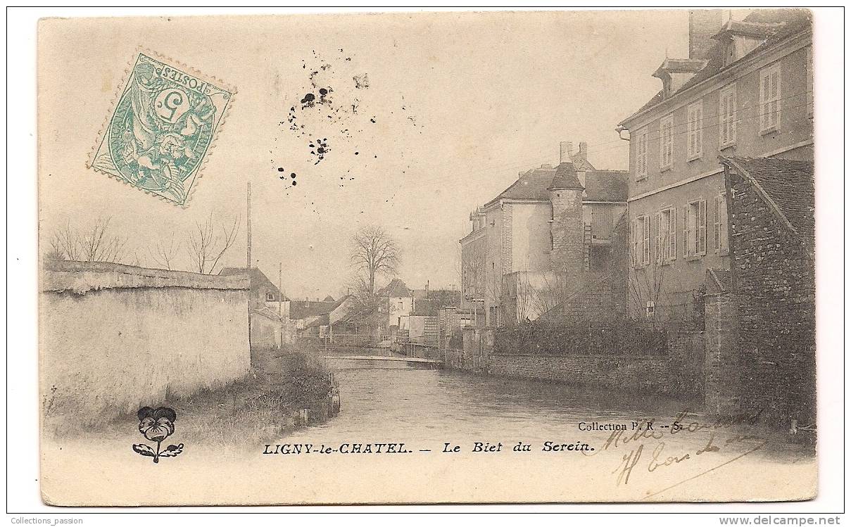 Cp , 89 , MONETEAU , Café MARTIN , BAR , Voyagée 1933 , Commerce - Moneteau