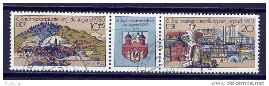 DDR Nr.2532/3 Streifen          O  Used       (8335)  ( Jahr: 1980 ) - Gebraucht