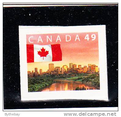 Canada MNH Scott #2011 49c Flag Over Edmonton - Booklet Single - Ongebruikt