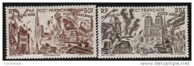 FRENCH WEST AFRICA  Scott #  C 5-10*  VF MINT LH - Ungebraucht