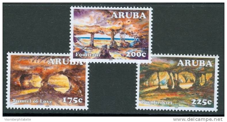 ARUBA 2009 NVPH 420-22 GROTTEN CAVES POSTFRIS MNH NEUF ** - Curaçao, Nederlandse Antillen, Aruba