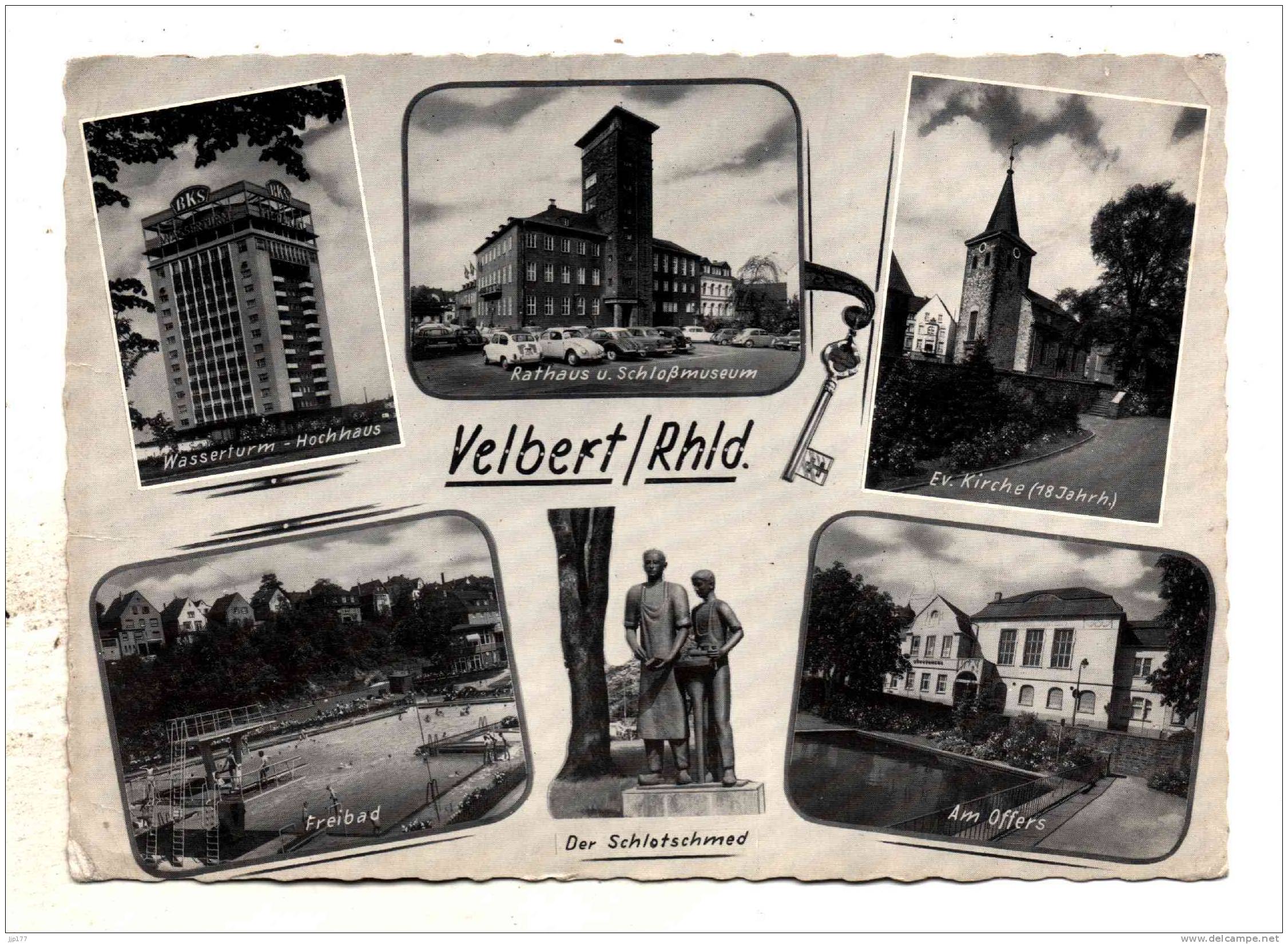 Velbert Debut Années 60 Beginn Sechzigerjahre Carte Souvenir 6 Vues Karte Zu Erinnern 6 Sicht - Velbert