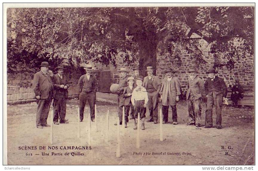 Nos Campagnes...Une Partie De Quilles          (photo Bessot Brive) - Sonstige & Ohne Zuordnung