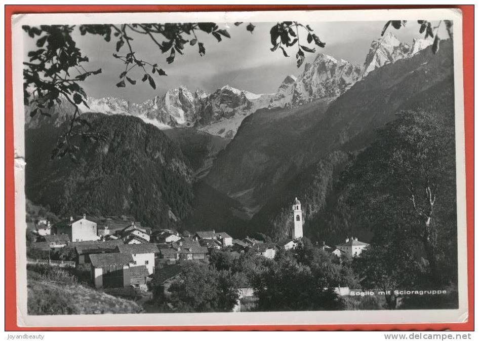 H307, Soglio Mit Scioragruppe ,  Circulée  1964 - Soglio