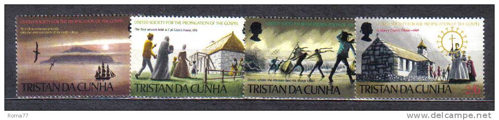 AP670 - TRISTAN DA CUNHA 1969 , Yvert Serie N. 128/131  ***  Vangelo - Tristan Da Cunha