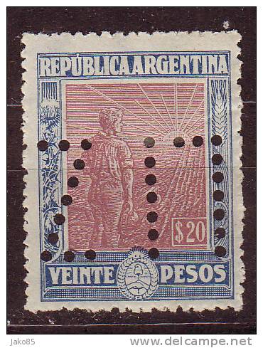 - ARGENTINE - YT N° 192 - * - Perforé - Unused Stamps