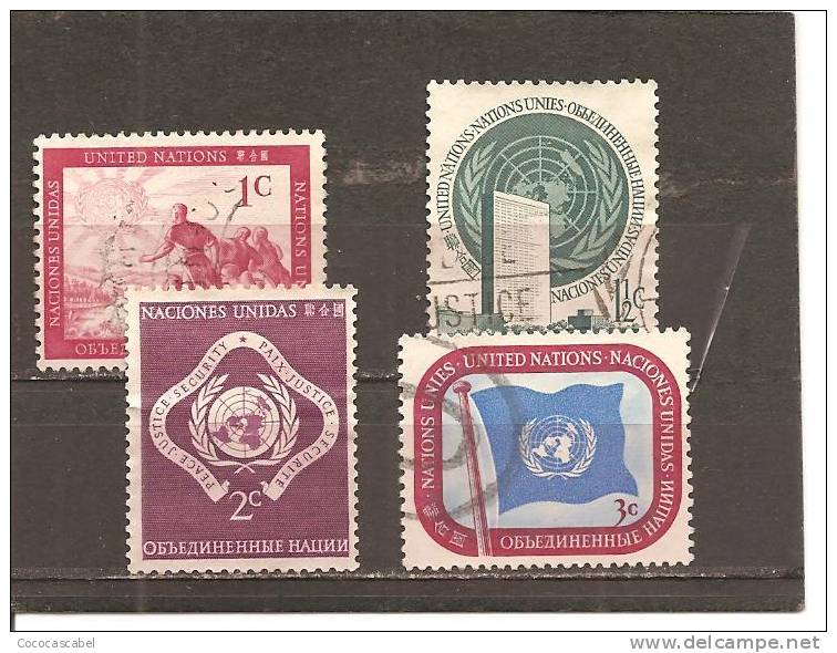 Naciones Unidas  Yvert  1-4 (usado) (o). - Used Stamps