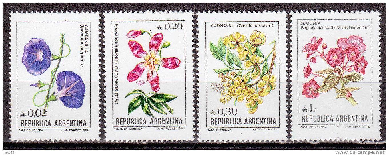 ARGENTINE - 1985 -  YT N° 1472 + 1477 / 1478 + 1480 - ** - 4 Valeurs - TB - Unused Stamps