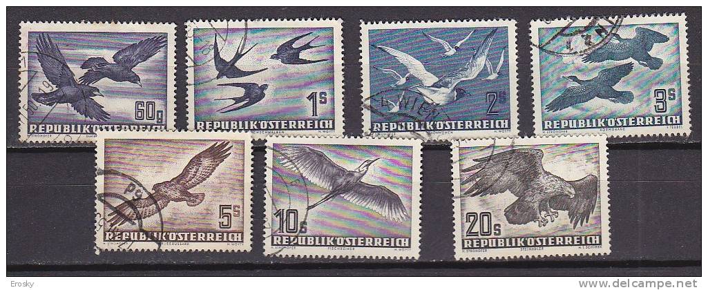 K4726 - AUSTRIA AERIENNE Yv N°54/60 - Gebraucht