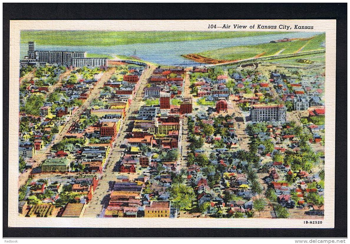 RB 739 - Aerial View Postcard - Kansas City USA - Kansas City – Kansas
