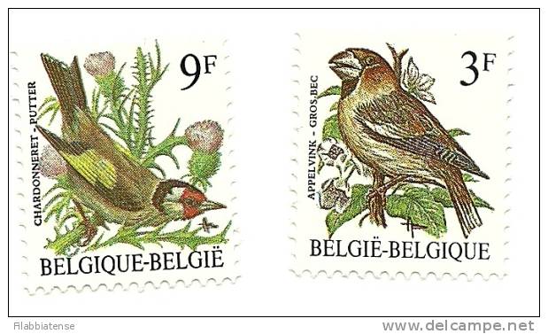 1985 - Belgio 2186/87 Uccelli   ----- - Sparrows