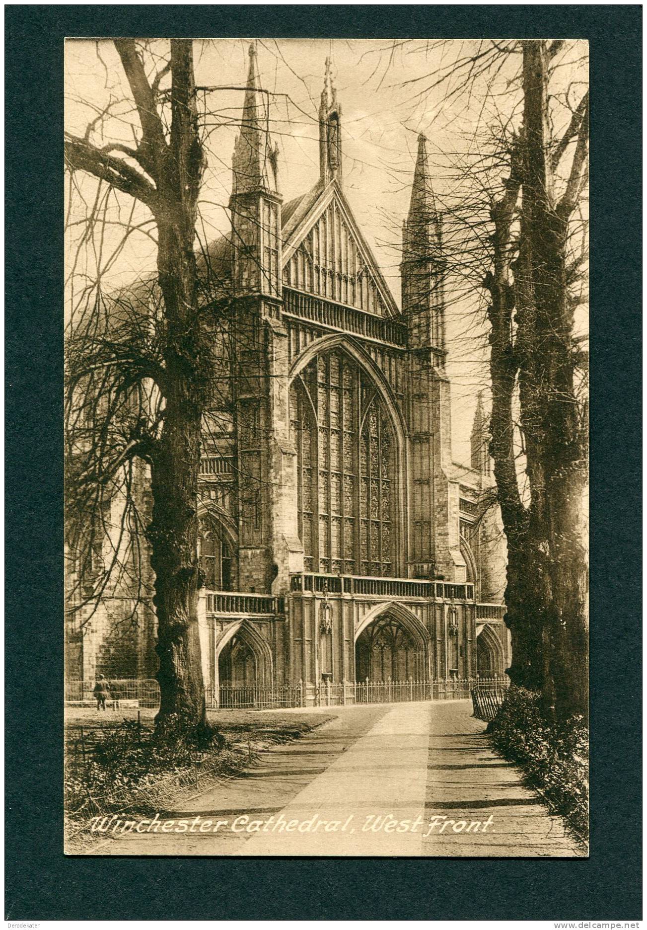 Winchester Cathedral, West Front. Unwritten. Frith's Series. New! - Winchester