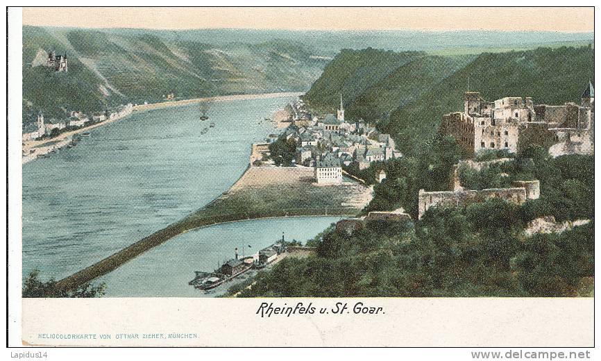 AA 283/ C P A - ALLEMAGNE  -RHEINFELS U St GOAR  - - Rheinfelden