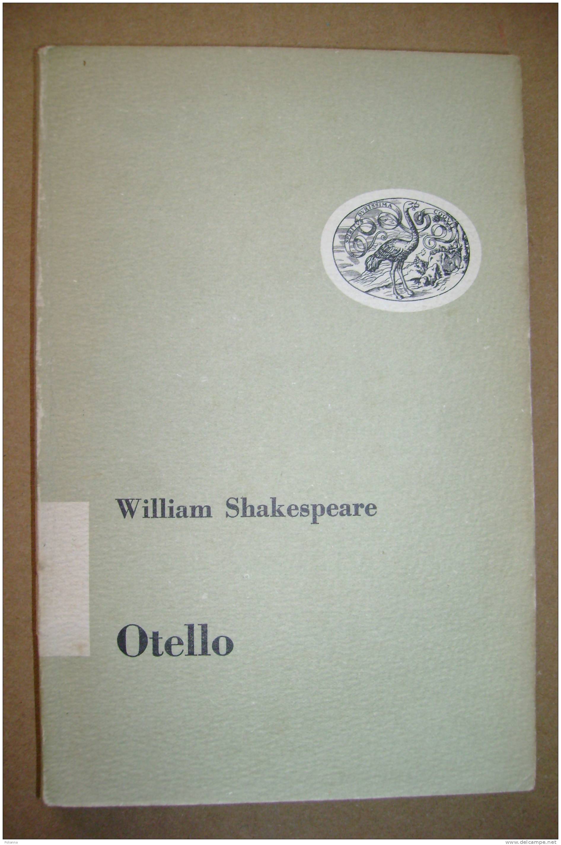 PAQ/32  W.Shakespeare OTELLO Einaudi Ed.1955 - Théâtre