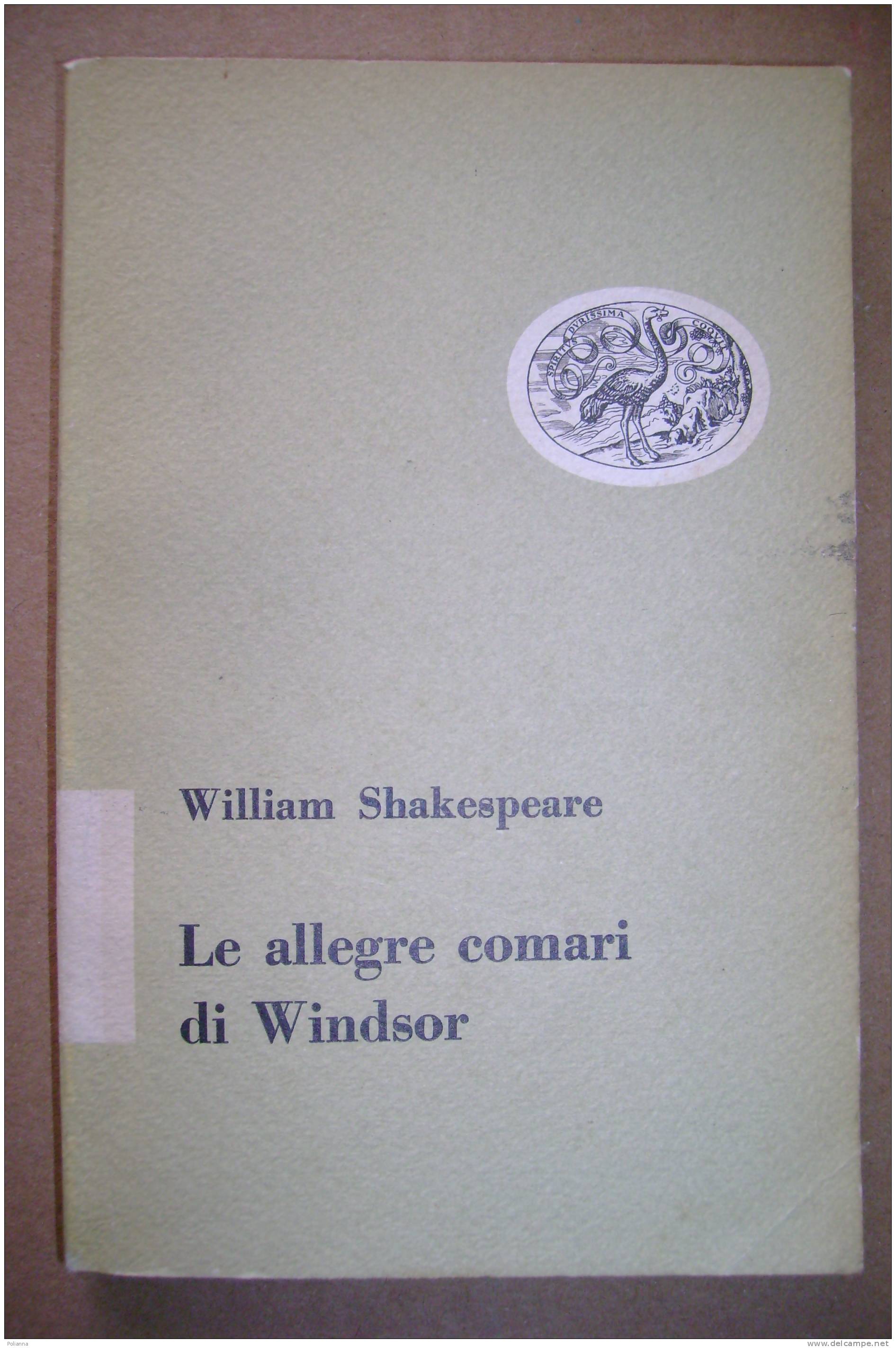 PAQ/35  W.Shakespeare ALLEGRE COMARI DI WINDSOR Einaudi I Ed.1957 - Teatro