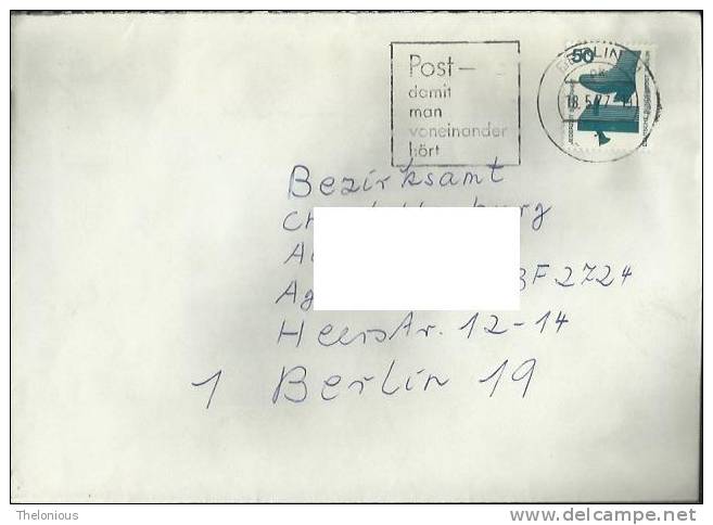 # Lettera Viaggiata Spedita Da Berlino A Berlino Il 18-5-1977 - Lettres & Documents