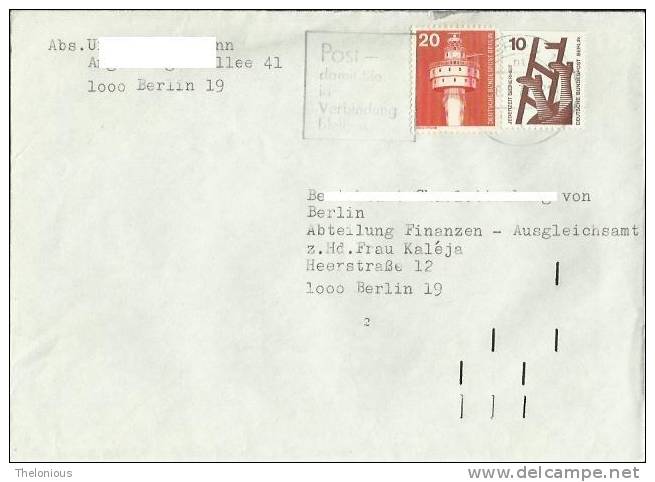# Lettera Viaggiata Spedita Da Berlino A Berlino Il 1977 - Lettres & Documents