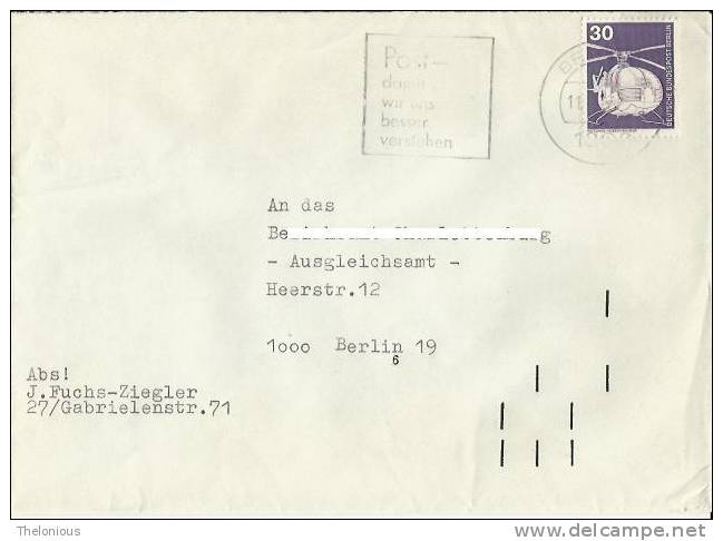 # Lettera Viaggiata Spedita Da Berlino A Berlino Il 1977 - Storia Postale