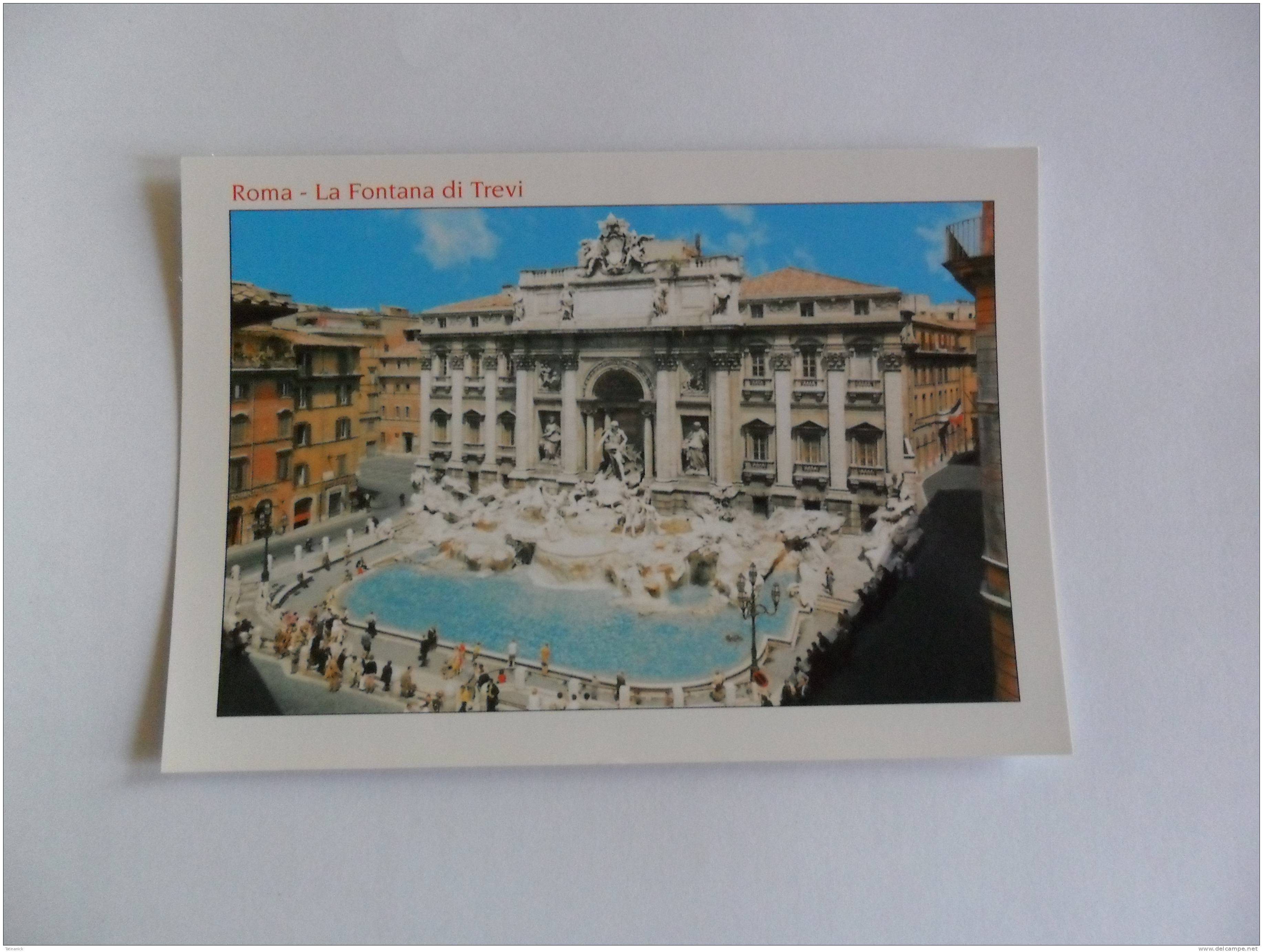 Rome; La Fontaine Di Trvi - Fontana Di Trevi