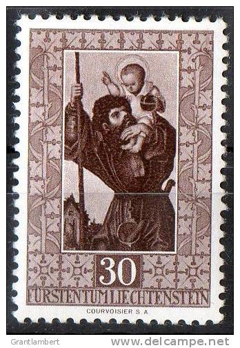 Liechenstein 1952 30r Brown Painting MNH  SG 311 - Neufs