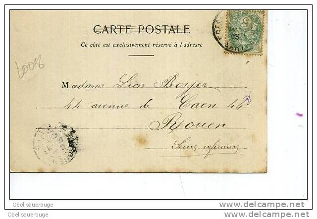 72 FRESNAY S SARTHE  VUE GENERALE  EN 1903 2 CACHETS - La Fresnaye Sur Chédouet
