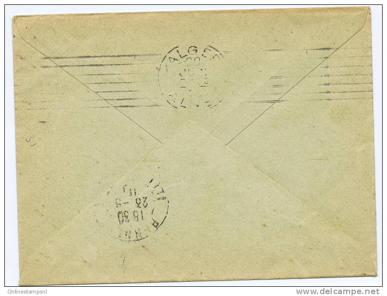 France Entier Enveloppe 10 C Semeuse Camée, 1910  Algers Draa El Mizan  A Rennes - Enveloppes Types Et TSC (avant 1995)