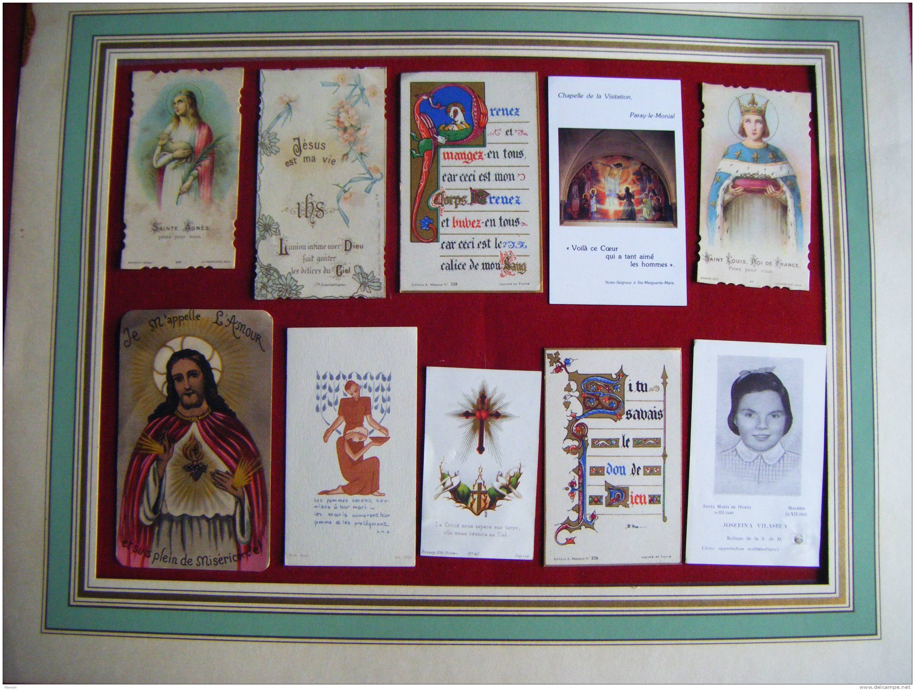 Image Pieuse Lot De 10- Sta Agnes-bonamy-mappus-st Louis---josefina Vilaseca-etc... - Images Religieuses