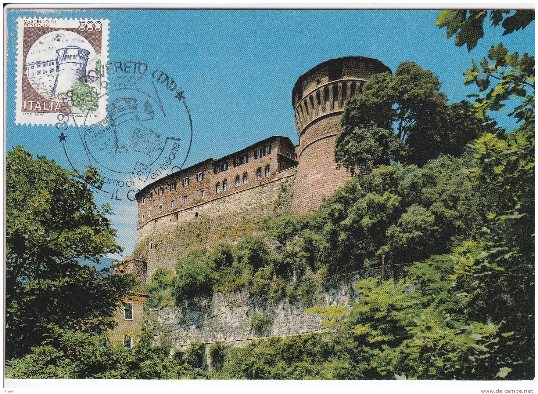 Carte-Maximum ITALIE N°Yvert 1451 (ROVERETO - Château) Obl Sp Ill 1er Jour - Maximumkaarten