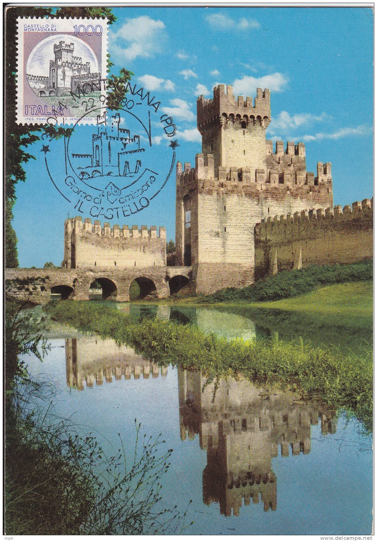 Carte-Maximum ITALIE N°Yvert 1456 (MONTAGNANA - Château Des Arbres) Obl Sp Ill 1er Jour - Cartes-Maximum (CM)