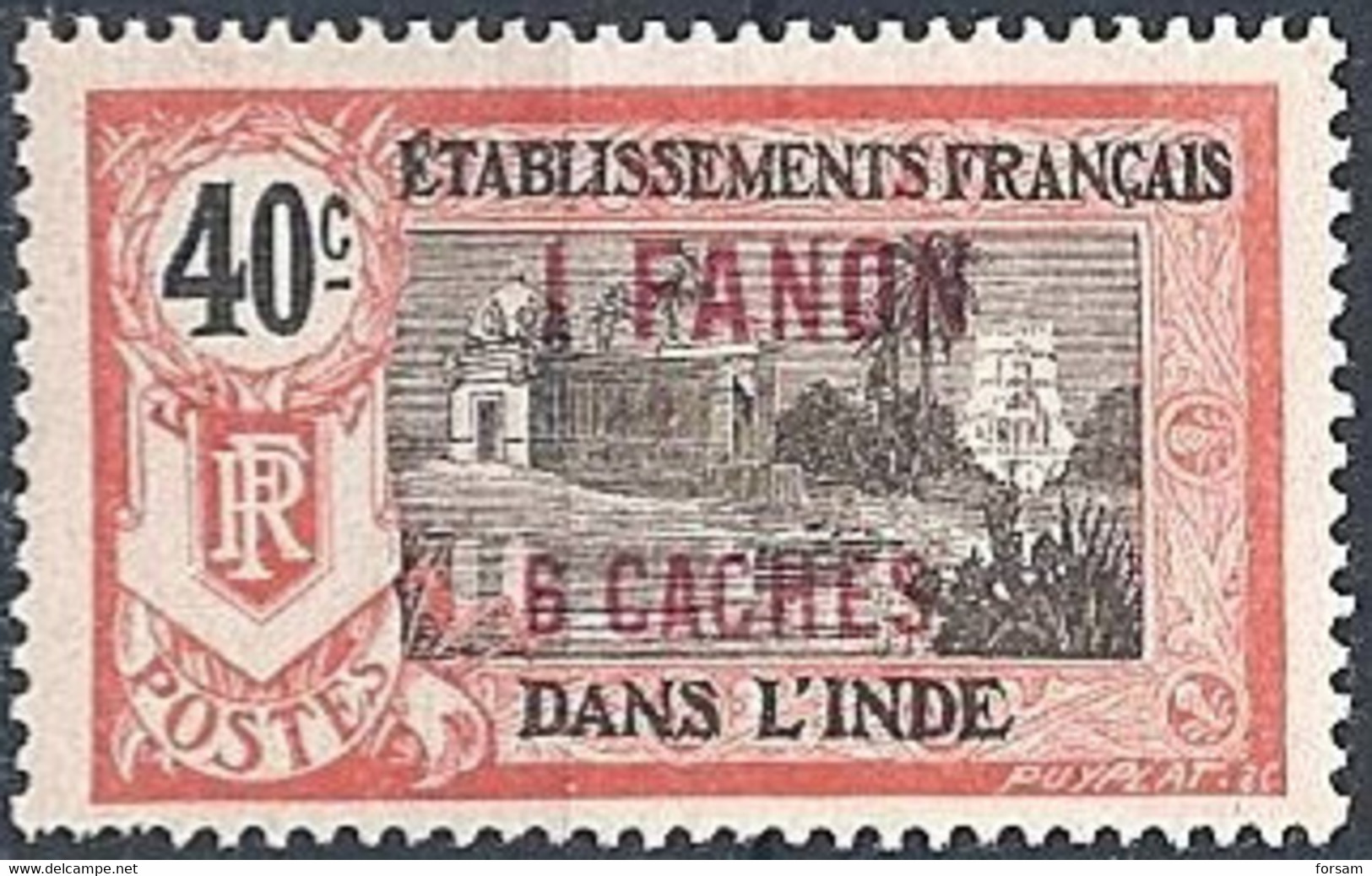 FRANCE INDIA..1923..Michel # 68...MLH. - Nuevos