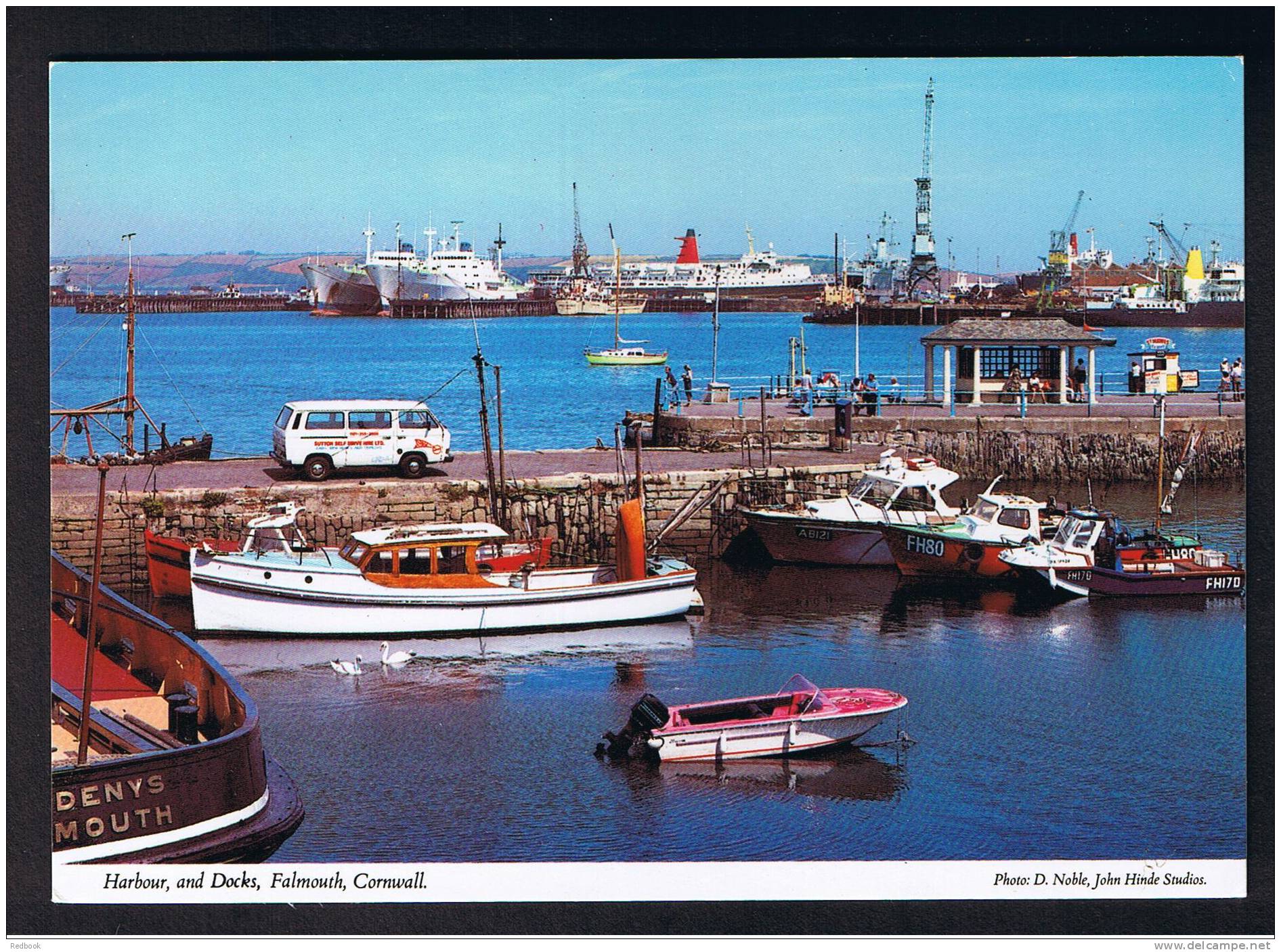 RB 740 - Postcard - Harbour &amp; Docks Falmouth Cornwall - Falmouth