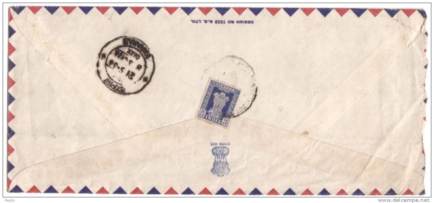 High Commision Of India, Service Airmail Cover, Canada To India 1966, Official - Timbres De Service