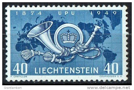 Liechenstein 1949 UPU Anniversary MH  SG 279 - Nuevos