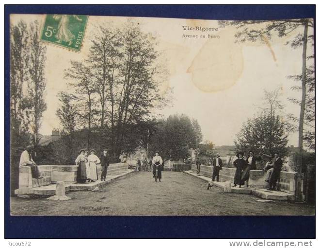 VIC BIGORRE  Avenue Du Béarn  1912 - Vic Sur Bigorre