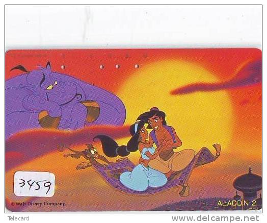 Télécarte Japon  (3459)   DISNEY Phonecard Japan * Telefonkarte Japan * CINEMA * FILM * ALADDIN - Disney