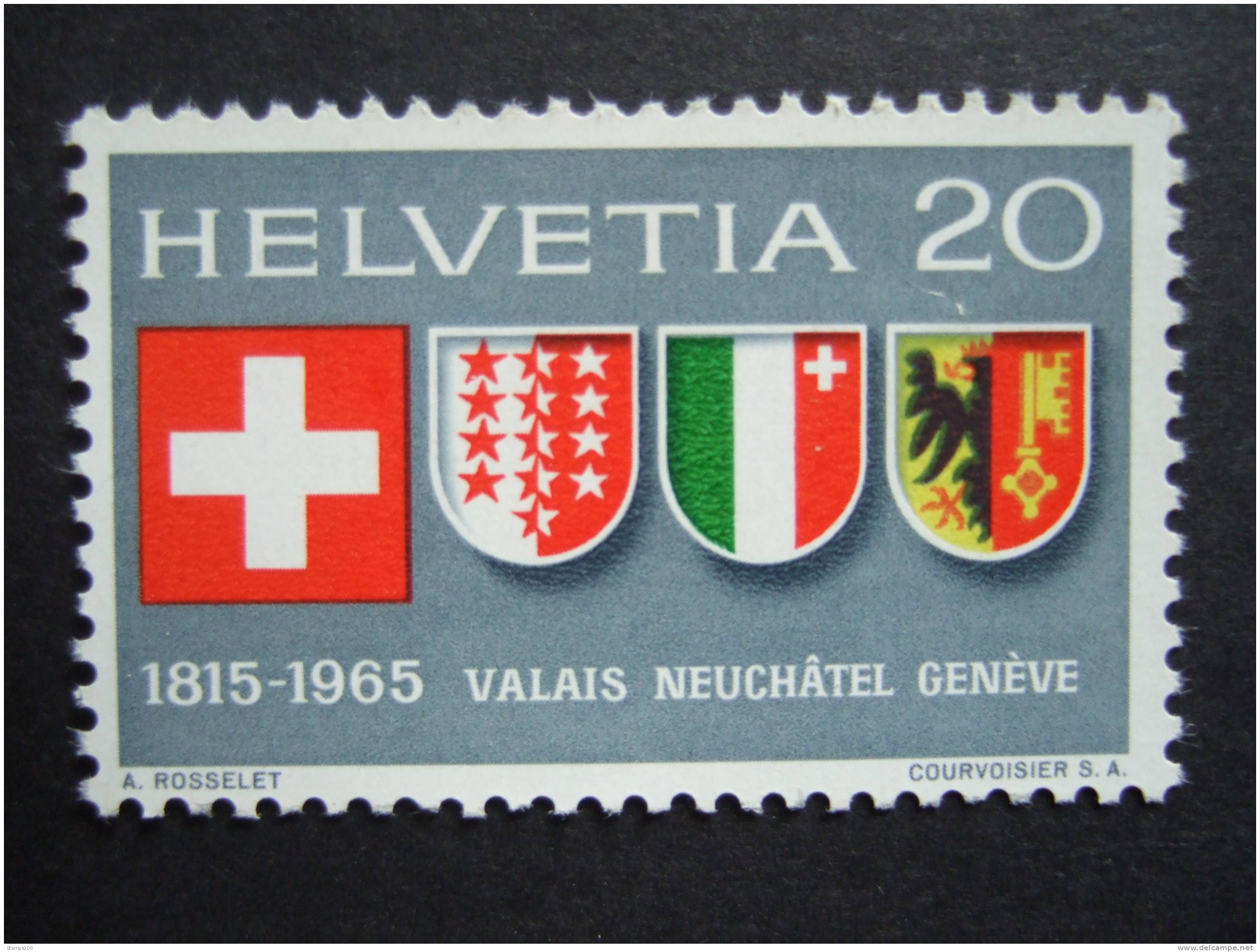 SWITZERLAND, SUISSE 1965      MICHEL   819   MNH **    Q12-005 - Ongebruikt