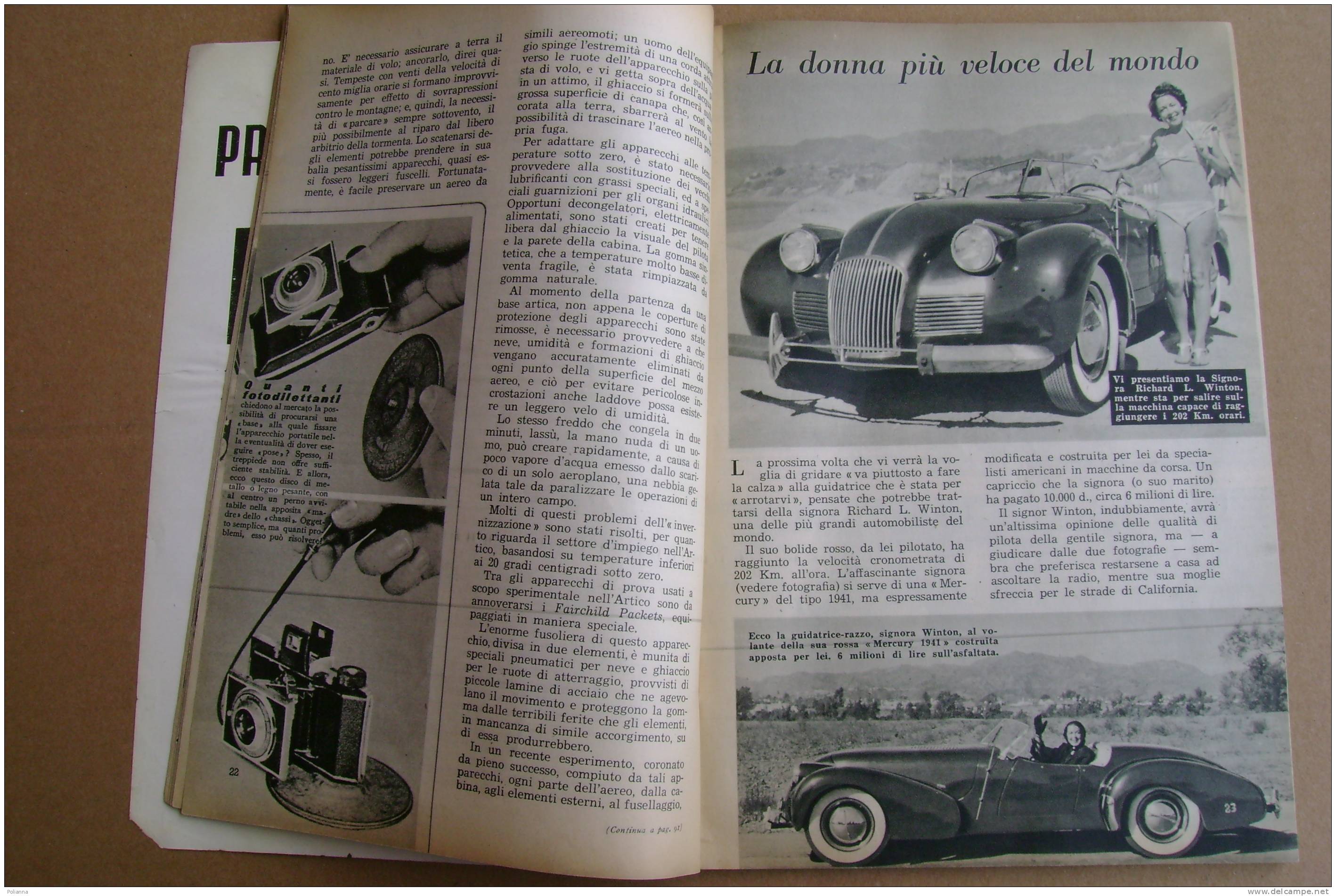 PAS/57 LA SCIENZA ILLUSTRATA Sansoni 1949/ Stazione Ferroviaria Roma/Vespa/vetrocemento/AUTO MERCURY - Textos Científicos