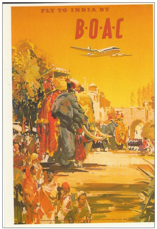 ADVERTISING CARD FOR BOAC 1950 (A22680) REPRO - 1946-....: Modern Era