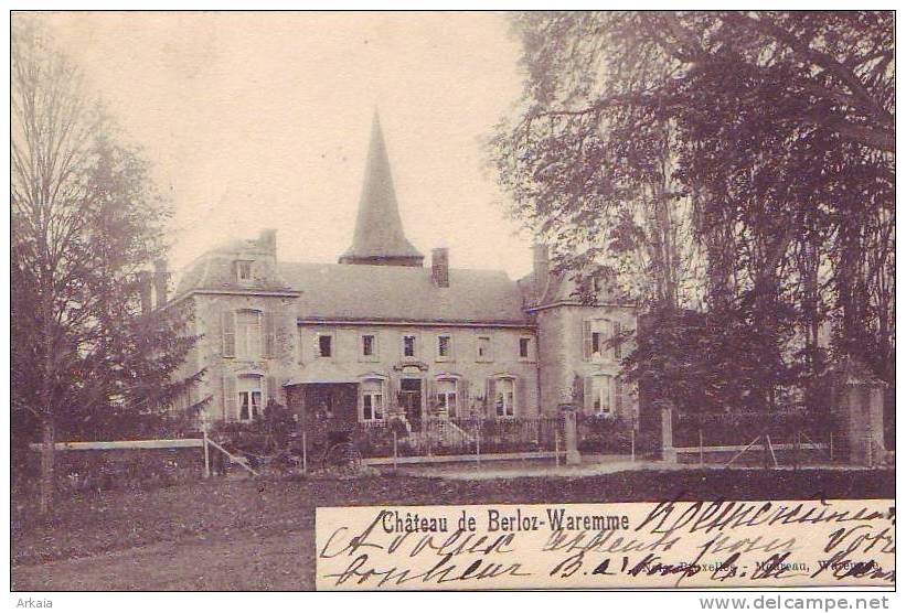 BERLOZ-WAREMME = Château (Nels) 1905 - Berloz