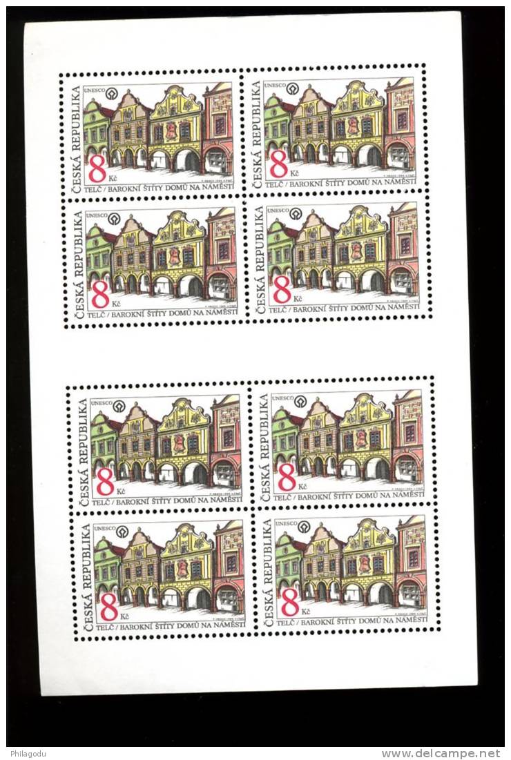 1994-architecture Baroque Et Moderne  TELC  Prague  8 X 38/39**   Cote 18,50 E - Unused Stamps