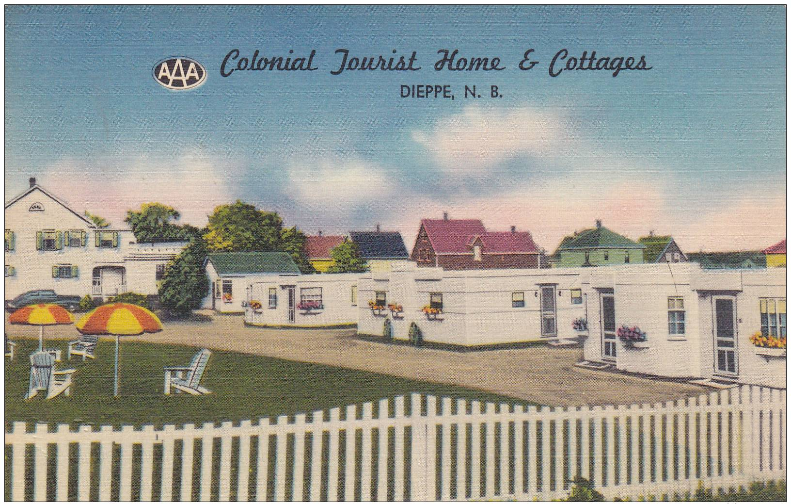 Colonial Jourist Home & Cottages,Dieppe,N.B.Canada,30-40s - Autres & Non Classés