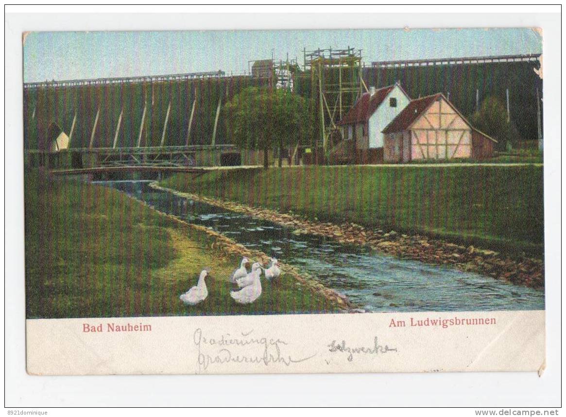 Bad Nauheim - Ludwigsbrunnen - Gebr. Isenbeck , Wiesbaden - Bad Nauheim