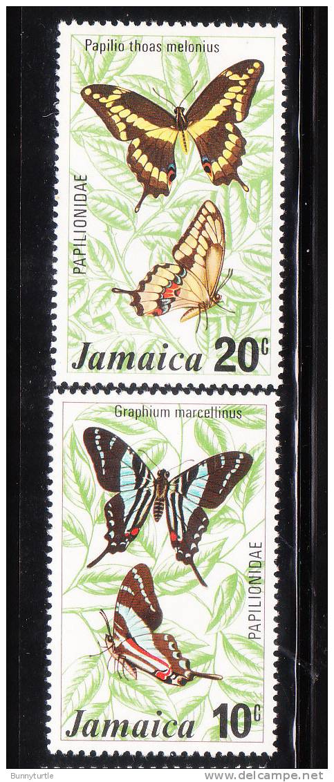 Jamaica 1975 Butterflies 2v MNH - Jamaica (1962-...)